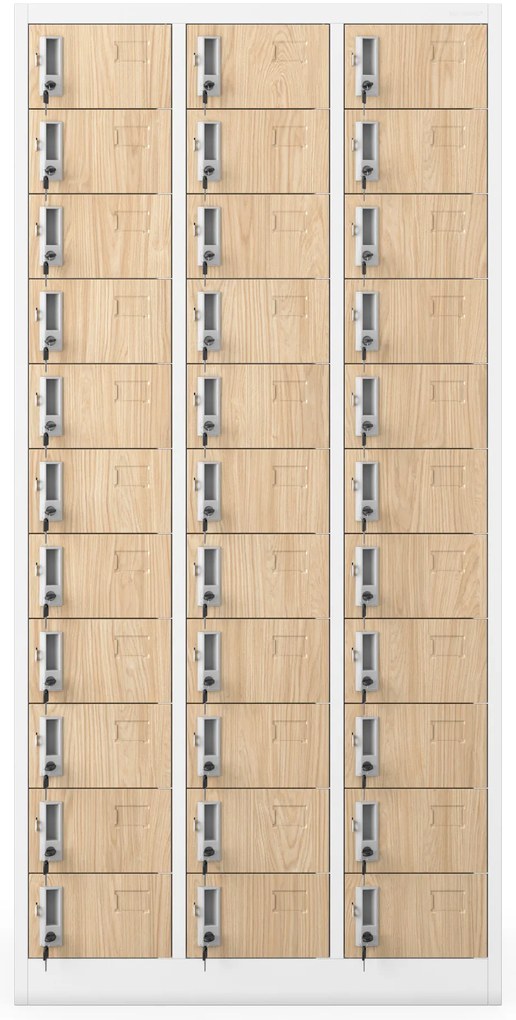 Rekeszes szekrény OLIVER, 900 x 1850 x 450 mm, Eco Design: fehér/sonoma tölgy