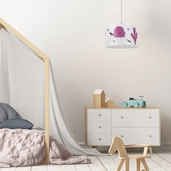 Rabalux 72069 - Gyerek csillár zsinóron FOWLY 1xE27/40W/230V