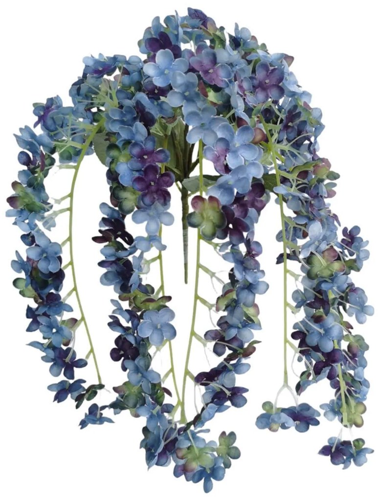 Kék lógó virágok 64cm