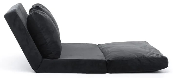 Fekete kinyitható kanapé 120 cm Taida – Balcab Home