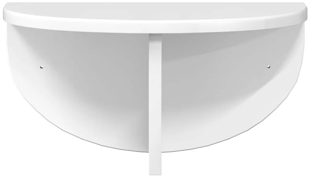 Falpolc 2 pcs Magas Fényű Fehér 38 x 19 x 19 cm Faanyag