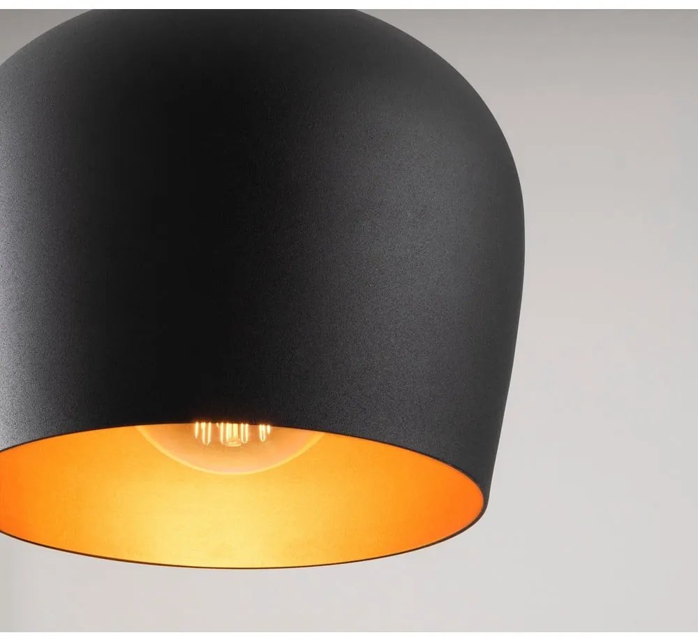 Fekete függőlámpa fém búrával Berceste – Opviq lights