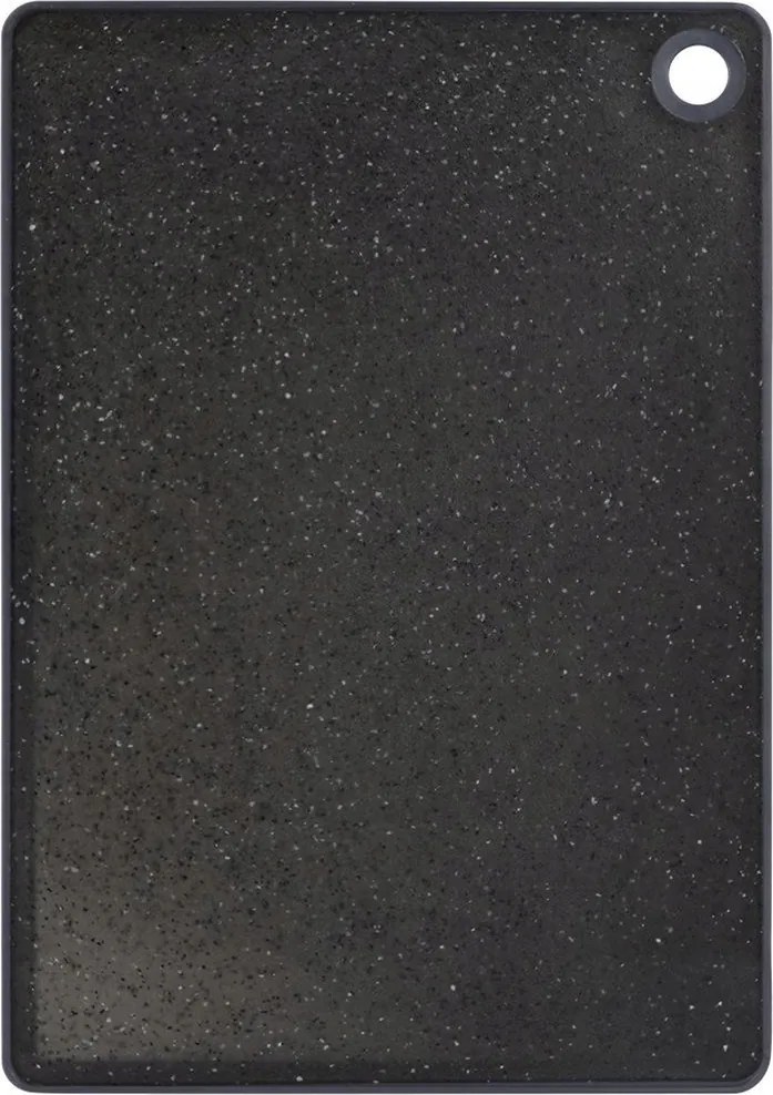 Konyhai vágódeszka élelmiszerekhez műanyag fekete 33x23 cm