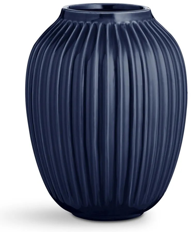 Hammershoi sötétkék agyagkerámia váza, magasság 25 cm - Kähler Design
