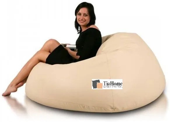 Babzsák labda Maxi ökobőr TiaHome - Narancssárga