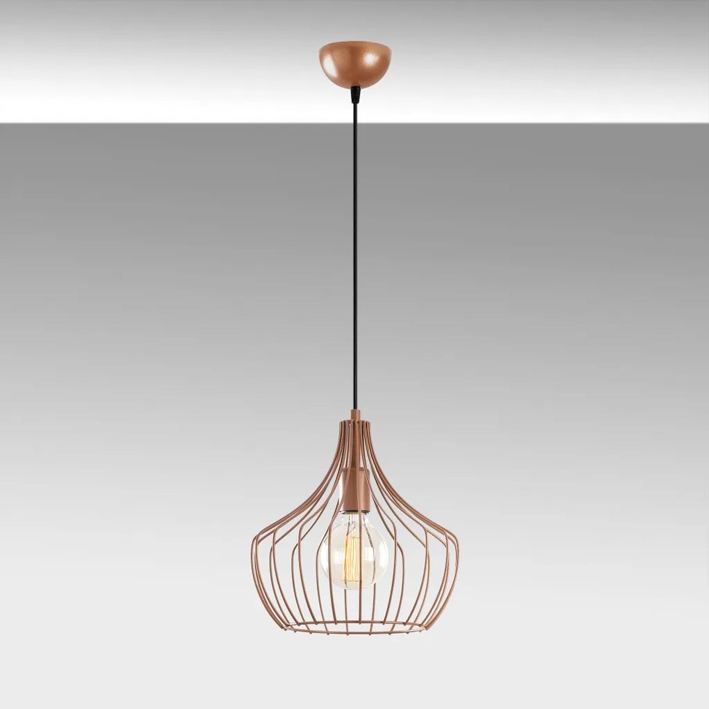 Mezopotamya N-1278 réz fém függőlámpa, Ø27 cm