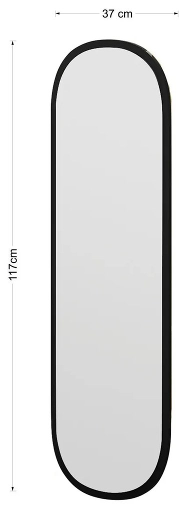 Magnum Black tükör 40 x 120 cm
