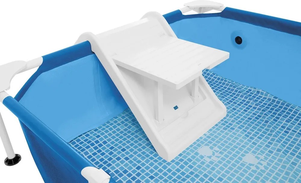 INTEX Rectangular Frame Baby Pool Set fémvázas medence szett, rámpával, 229 x 152 x 45.7 cm (48404)
