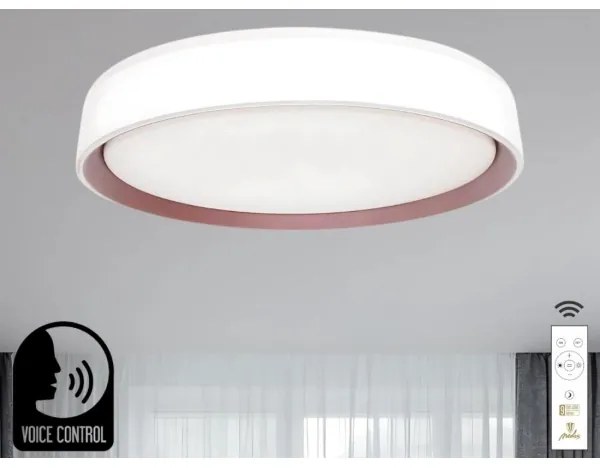 LED Dimmelhető mennyezeti lámpa hangvezérléssel OPAL LED/48W/230V + távirányító