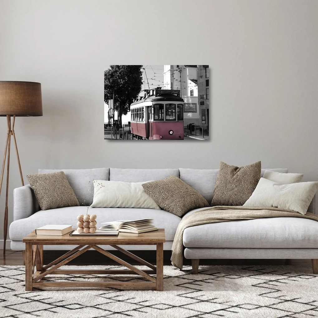 Üveg kép - Villamos (70x50 cm)