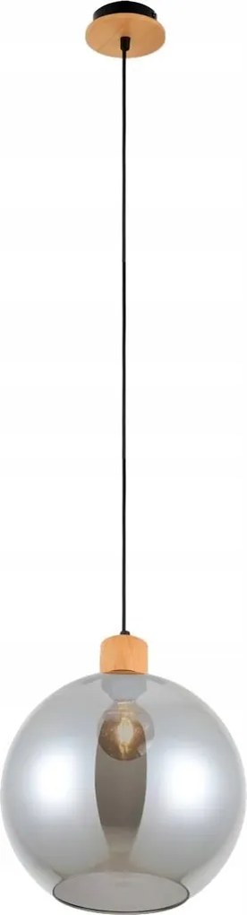 Függő lámpa üveg gömb Potan PND-67497-WO-SG Italux