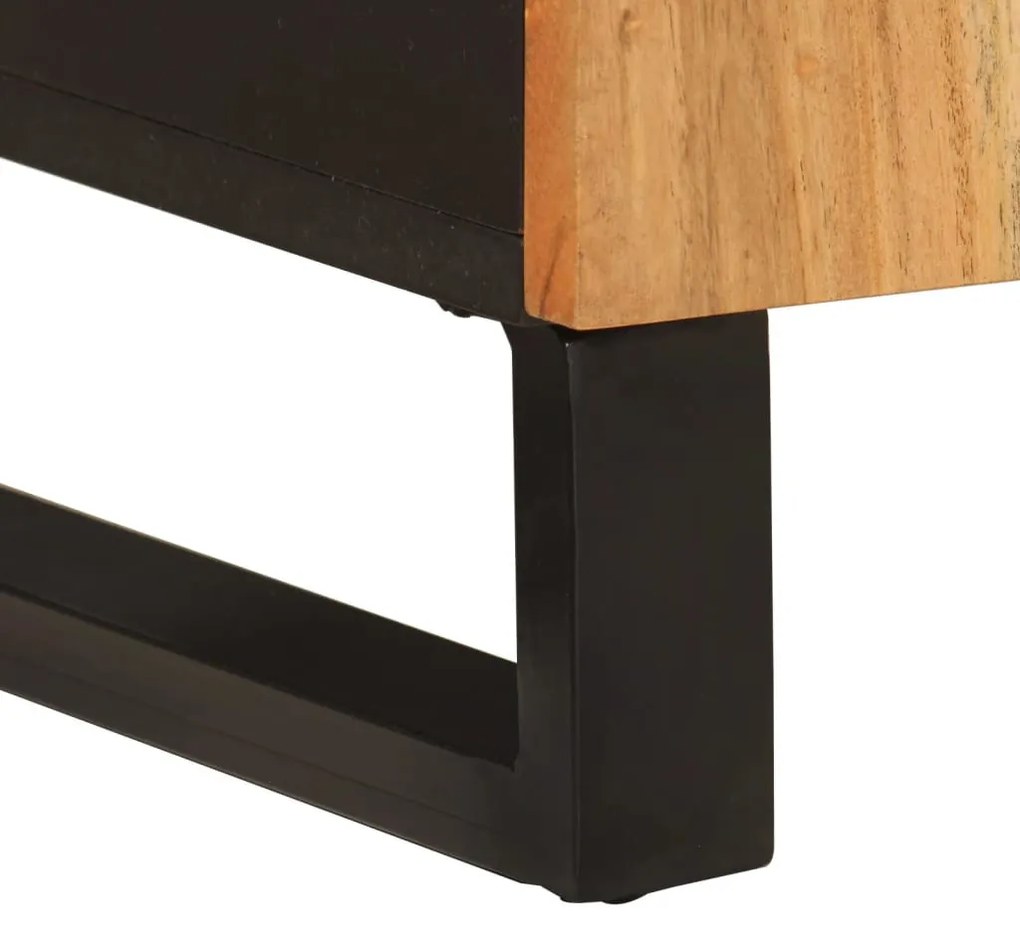 tömör akácfa tálalószekrény 2 ajtóval 60 x 33 x 75 cm