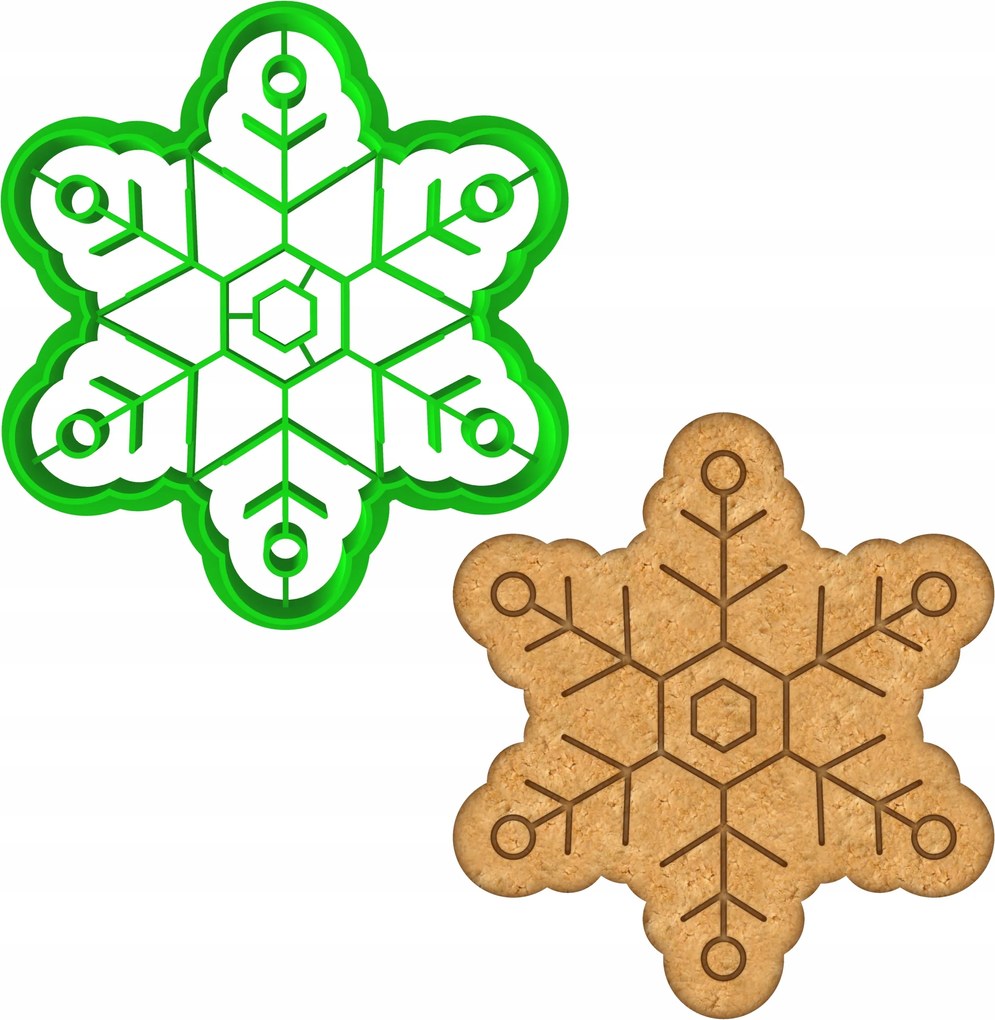 Karácsonyi Forma Mézeskalács lyukasztó Karácsony Hópehely