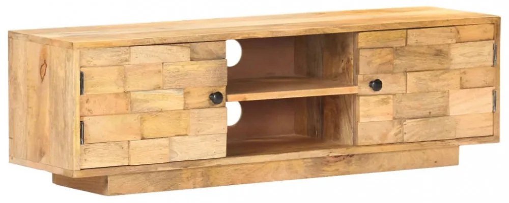 tömör mangófa TV-szekrény 116 x 30 x 35 cm