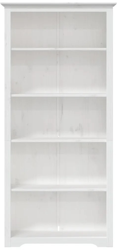 BODO fehér tömör fenyőfa könyvszekrény 82 x 40 x 173 cm
