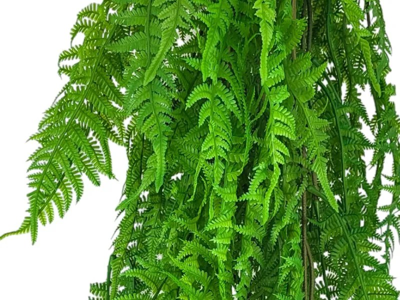 Mesterséges Páfrány Függő Kúszónövény Teraszra Erkélyre Girland Premuim Uv 80 cm