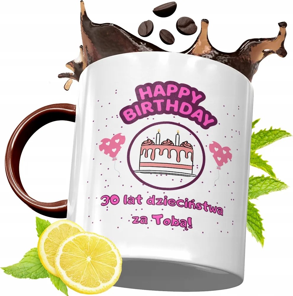 Bordó Bögre 30. Születésnapra Ajándék fényképes nyomattal