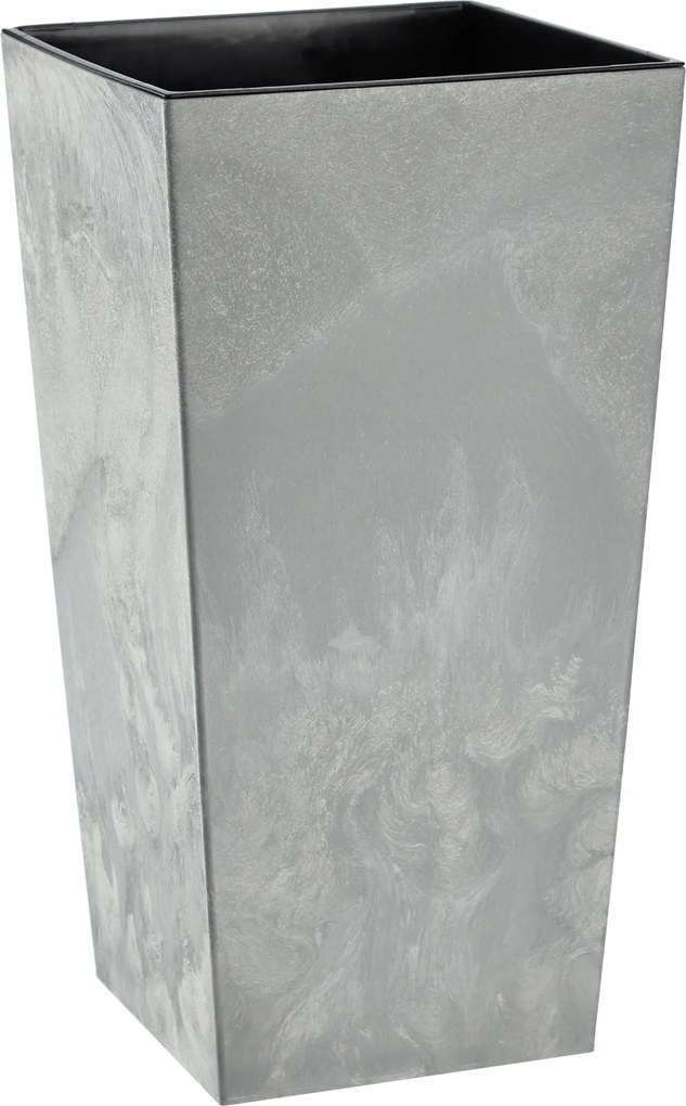 Virágtartó 47cm Fedő Betét Magas Szürke Virágágyás