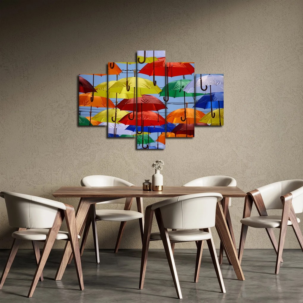 Színes esernyők képe (150x105 cm)