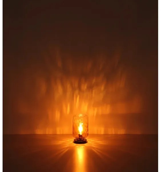 Globo 16046TA - Asztali lámpa DARINA 1xE27/60W/230V barna