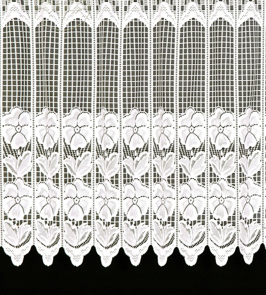 Mg Irigység Függöny jacquard fehér 3620 35cm 200x35cm kész M