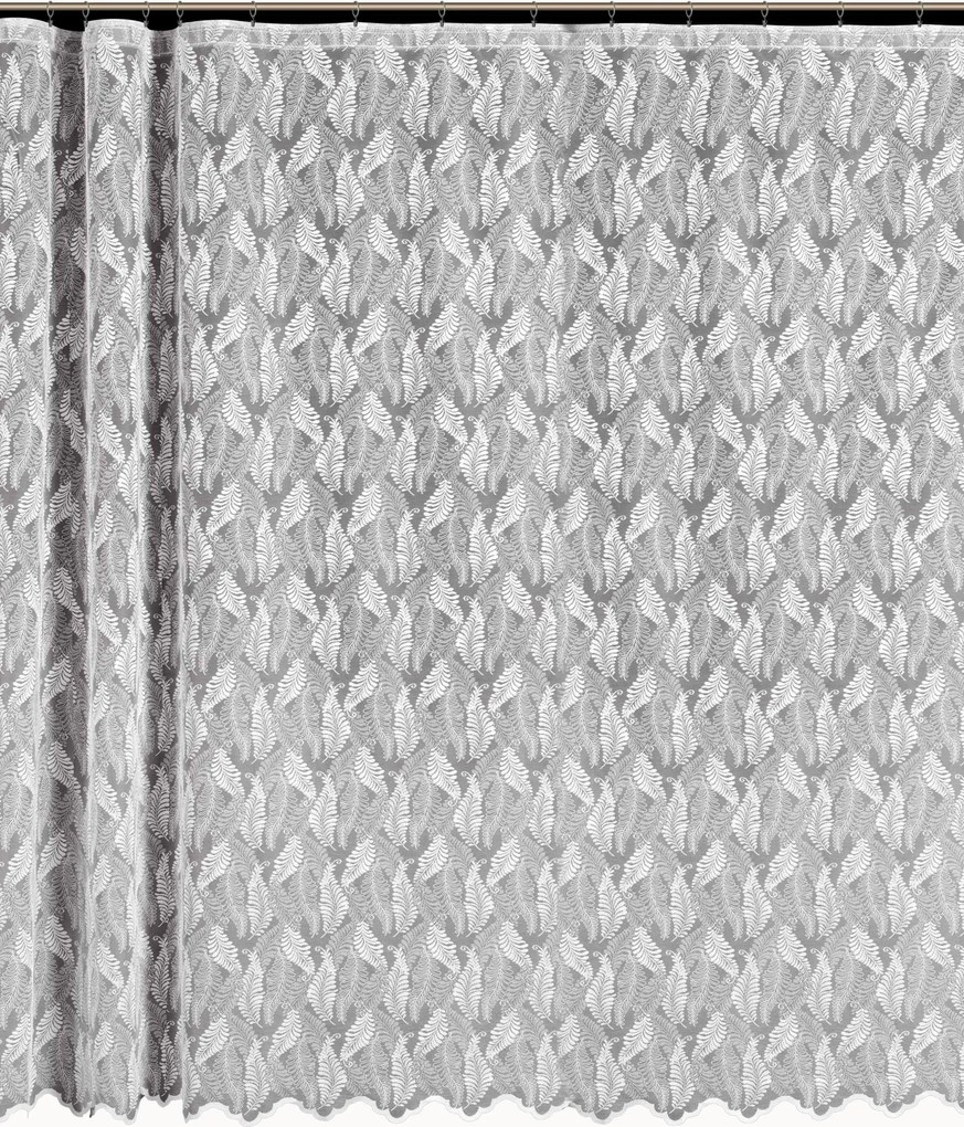 Mg Függöny jacquard 4396 Fehér 280X250 kész szalaggal