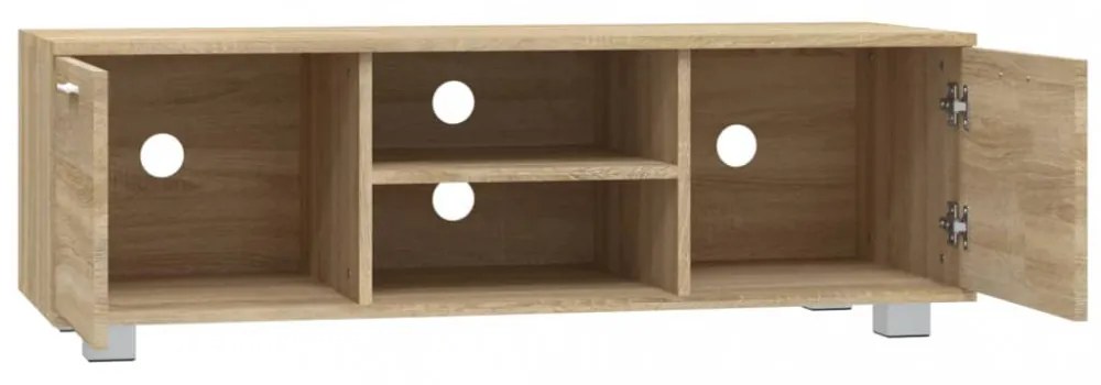 sonoma tölgy színű szerelt fa TV-szekrény 120 x 40,5 x 35 cm