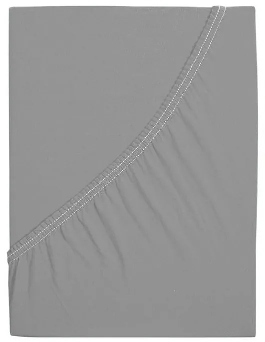 Jersey lepedő kiságyba EXCLUSIVE 70x140 cm szürke