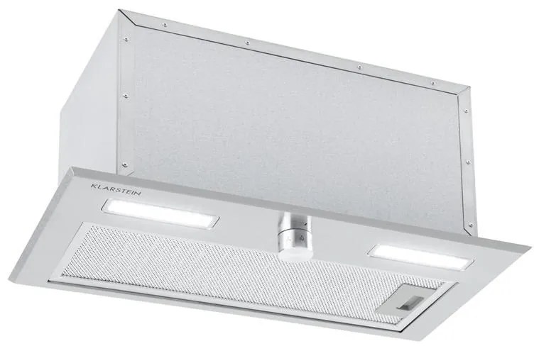 Klarstein Simplica, páraelszívó, beépített, 52 cm, 400 m³/ó, LED, nemesacél