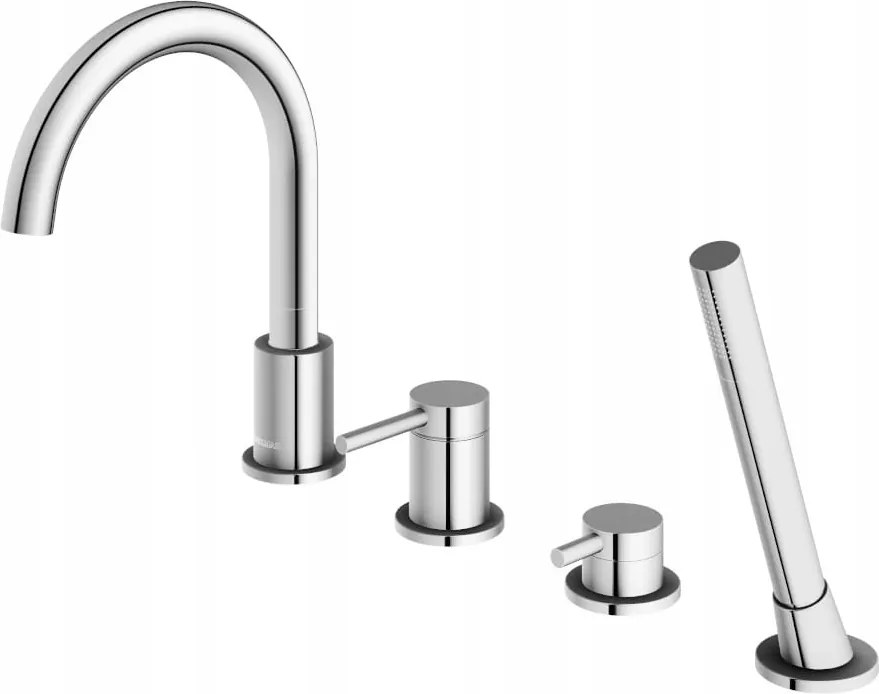 Kádtöltő csaptelep forgatható Kohlman kifolyócsővel Axel QB244A Króm