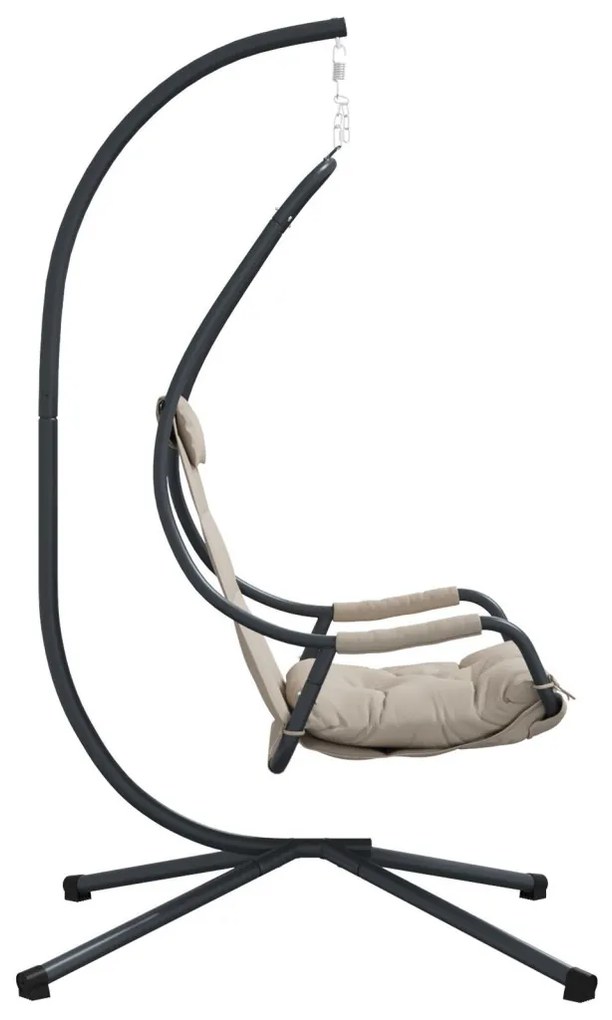 Függő tojás szék Tópszínű 94 x 107 x 196.5 cm Acél