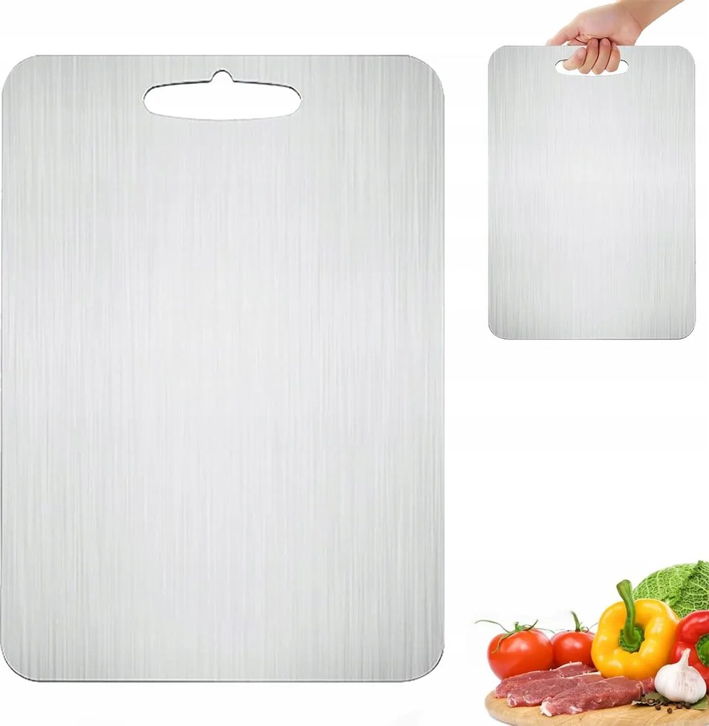 Rozsdamentes Acél Vágódeszka 29x20 CM fém