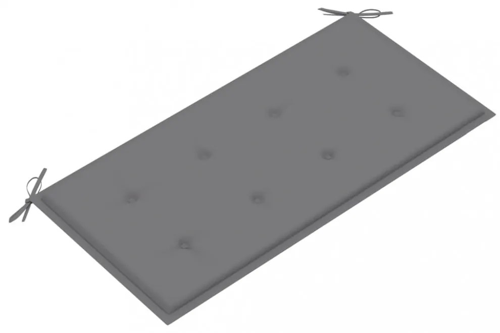 szürke oxford szövet kerti padpárna 100x50x4 cm