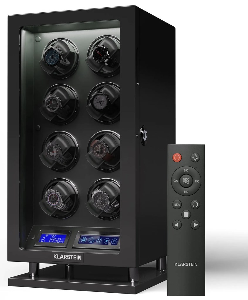 Klarstein Verdon 8, óratekercselő, 8 órához, 3 üzemmód, 5 sebesség, LED, távirányító