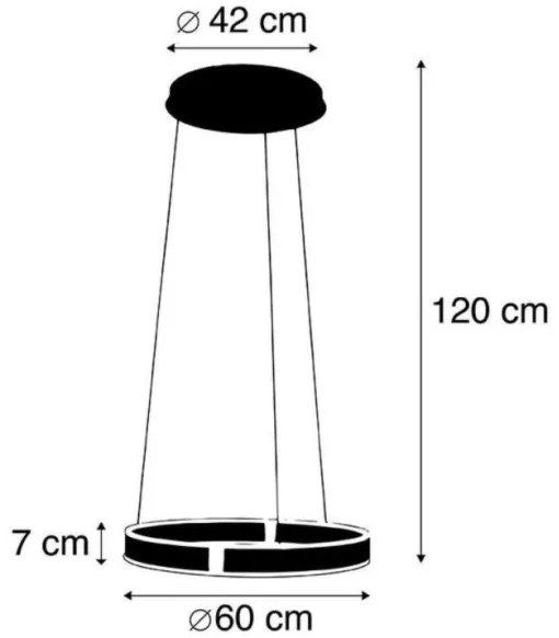 Paul Neuhaus 8361-55 - LED Dimmelhető csillár érzékelővel ARINA LED/27W/230V