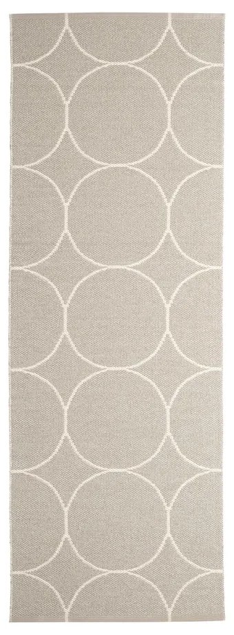 Krémszínű kültéri-beltéri futószőnyeg 70x200 cm Boo Linen – Pappelina