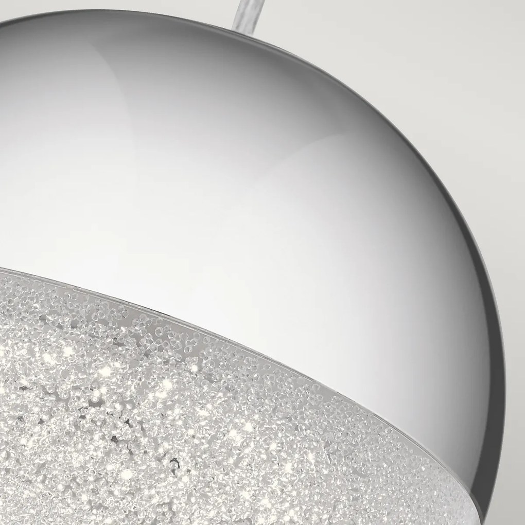 Quintiesse glamour modern függeszték moonlit csiszolt króm elsqn-moonlit-p-pc