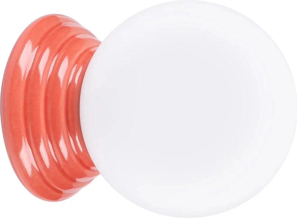 Fürdőszobai fali lámpa Zori G9 8W kerámia üveg barack Sollux Lighting