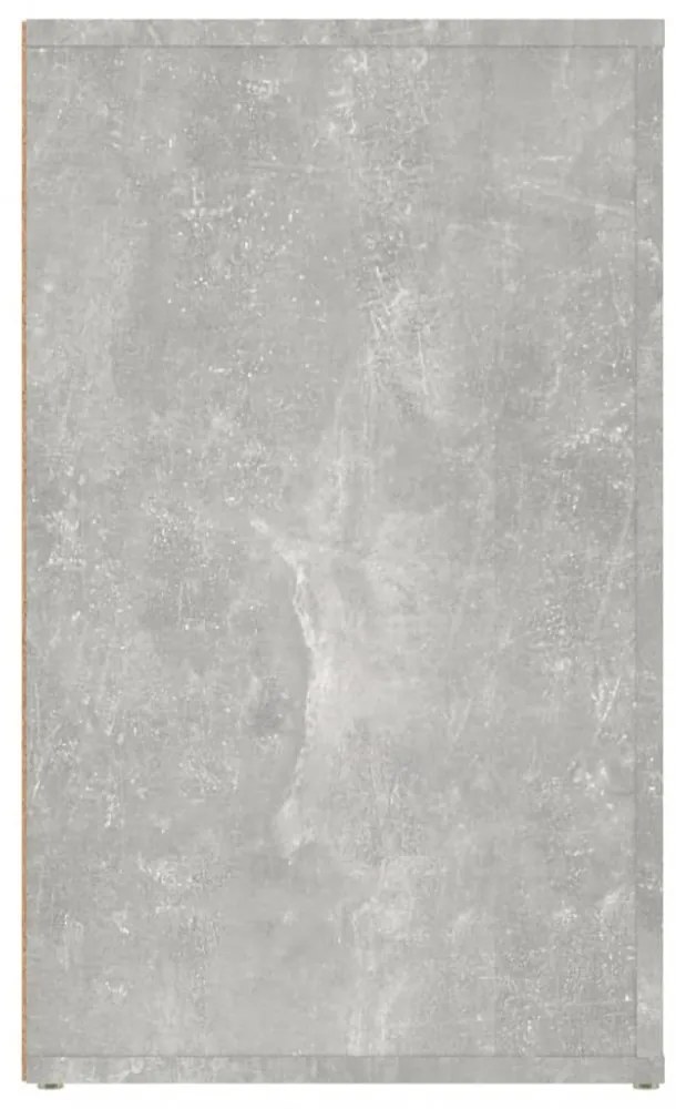 betonszürke szerelt fa éjjeliszekrény 50 x 36 x 60 cm