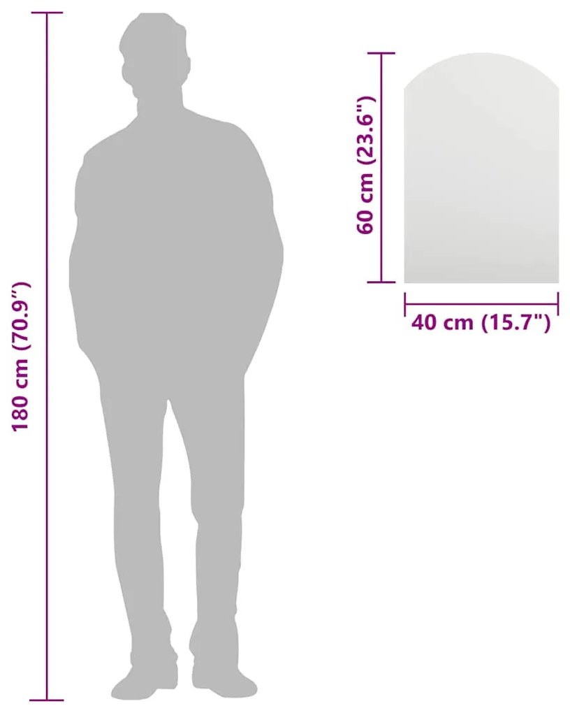 üvegtükör 60 x 40 cm