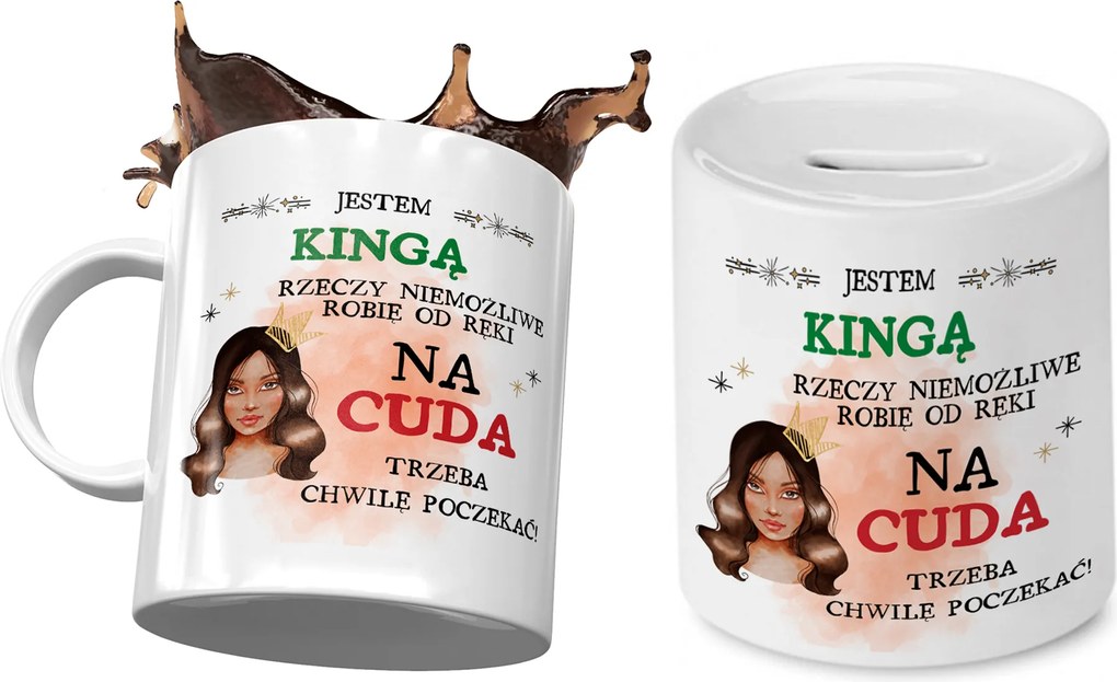 Kinga Bögre Ajándék persely szett fényképes nyomtatással