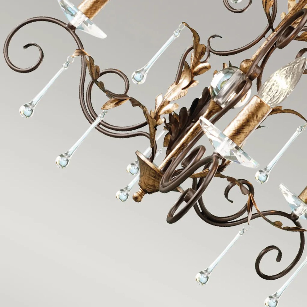 Elstead Lighting AMARILLI AML3-BRONZE Csillár 3x60W/E14