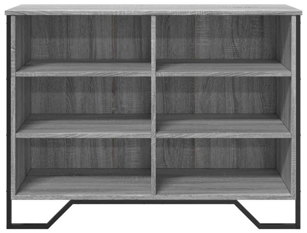 szürke sonoma színű szerelt fa tálalószekrény 101x35,5x74,5 cm