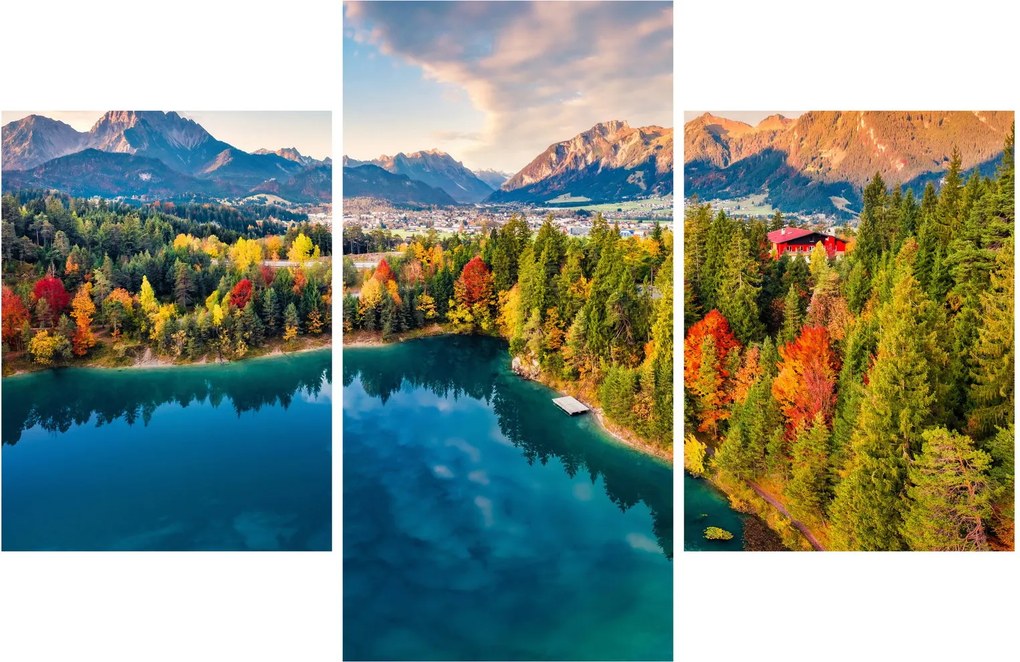 Kép - Urisee-tó, Ausztria (90x60 cm)