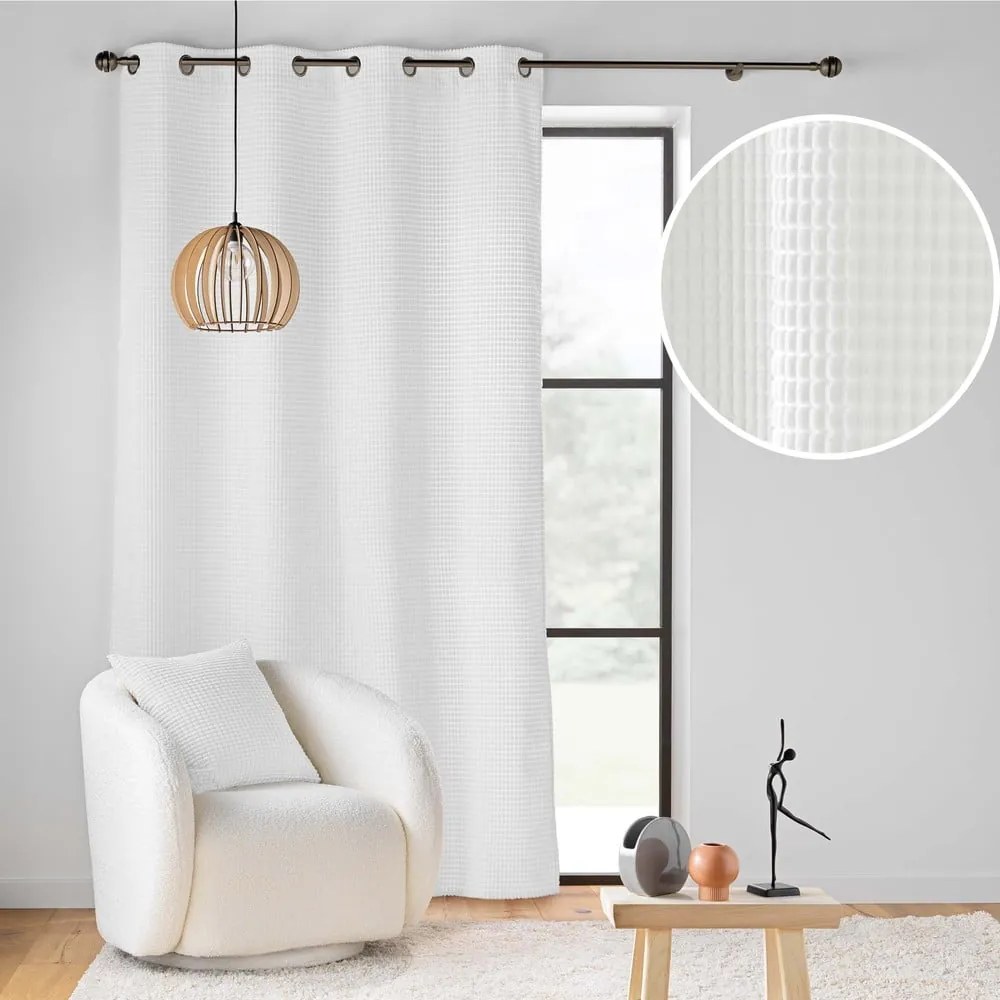 Fehér bársony függöny 140x260 cm Swing – douceur d'intérieur