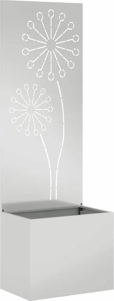 vidaXL Kertvédő vászon Ezüst 50 x 140 cm Horganyzott acél