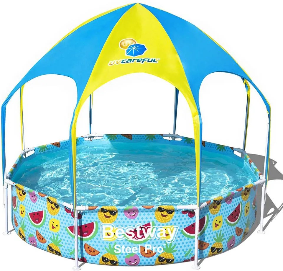 Bestway Panama Fémvázas gyerek medence árnyékolóval 244 x 51 cm