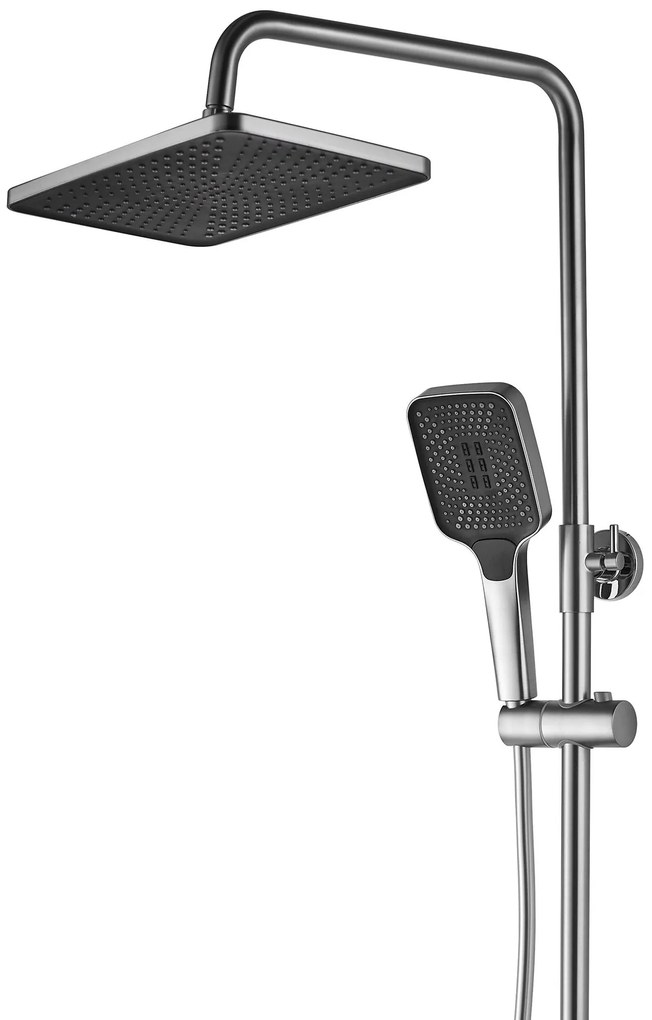 Rea Rob, zuhanygarnitúra termosztatikus csapteleppel és bidézuhannyal, acél, REA-P6624