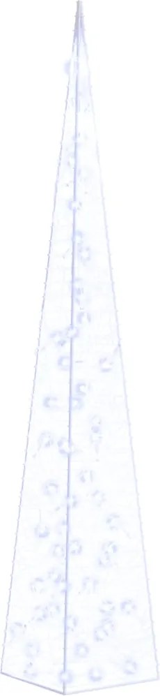 vidaXL dekoratív kék fényű LED-es akril fénykúp 120 cm