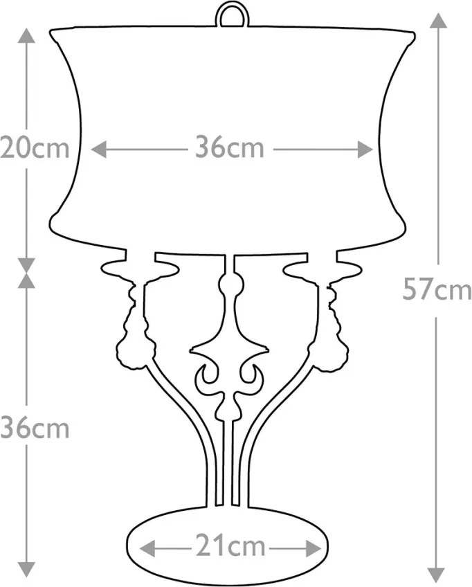 Elstead Lighting WINDSOR WINDSOR-TL-GOLD Asztali lámpa 2x60W/E14